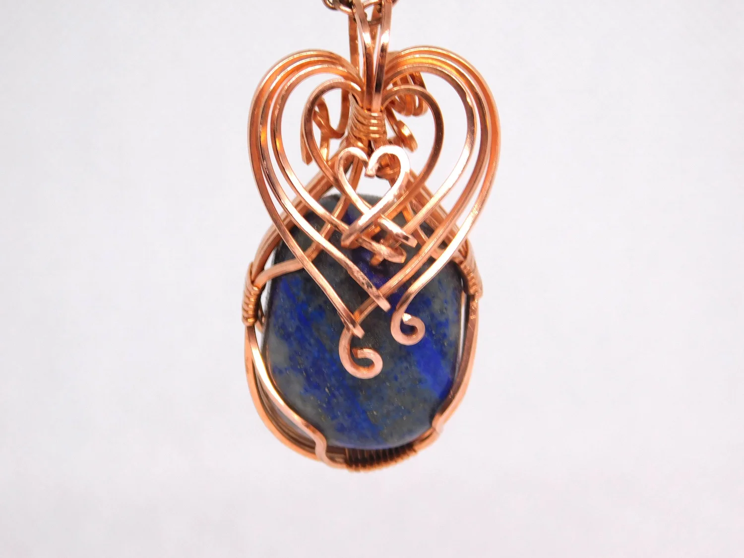 Lapis Lazuli Necklace - Copper - Third Eye and Throat Chakra